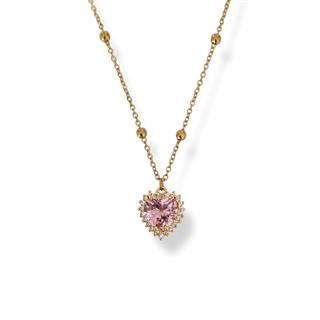 Zircon Heart Necklace