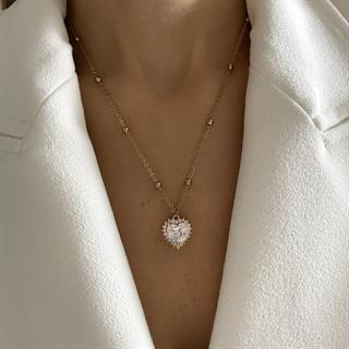 Zircon Heart Necklace