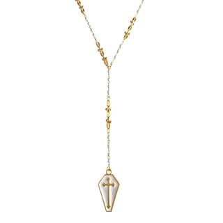 Luxe Pearl Cross Necklace