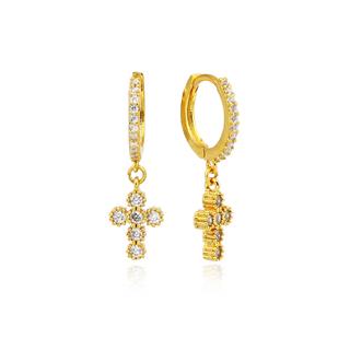 Minimal Cross Earring