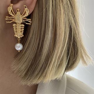 Pearled Lobster Earring
