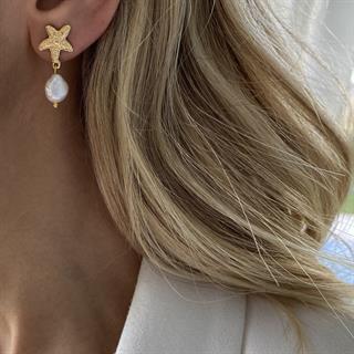 Pearled Star Earring