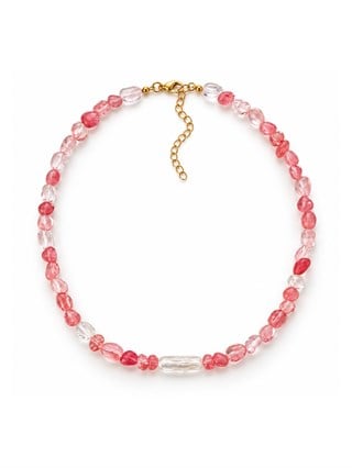 Rose Quartz Pearl Kolye