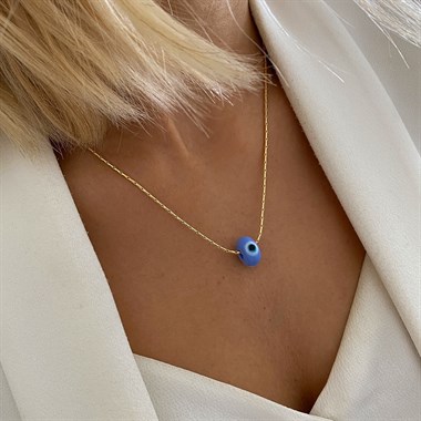 Snake Chain Evil Eye Necklace