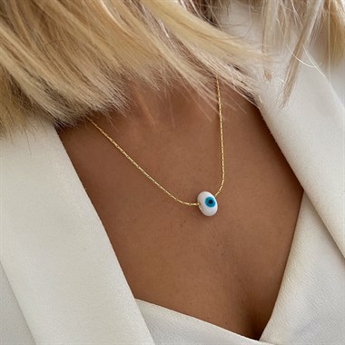 Snake Chain Evil Eye Necklace