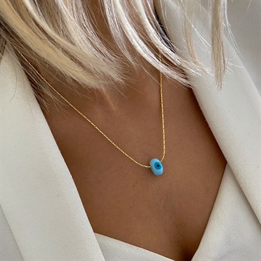 Snake Chain Evil Eye Necklace