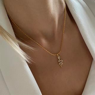 Zircon Snake Necklace