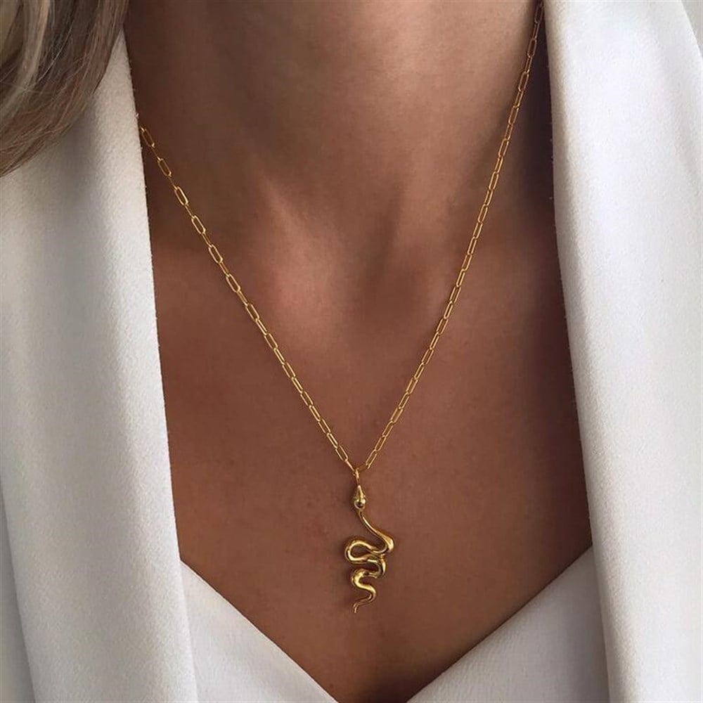 Basic Chain Yılan Kolye