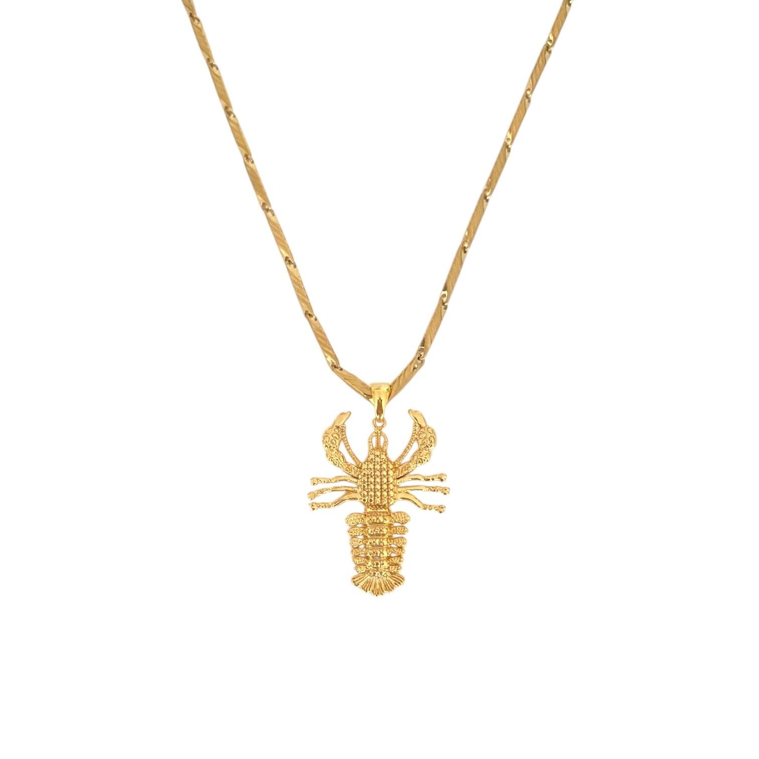 Çelik Lobster Kolye