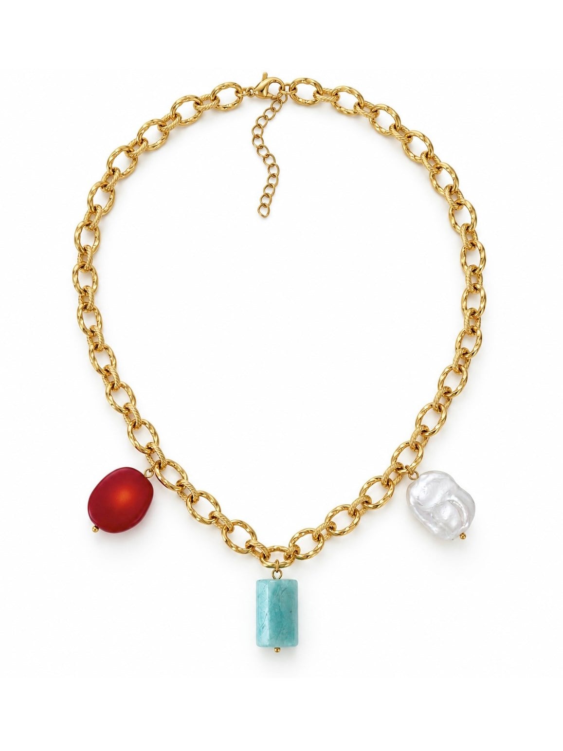 Çelik Stella Charm Kolye