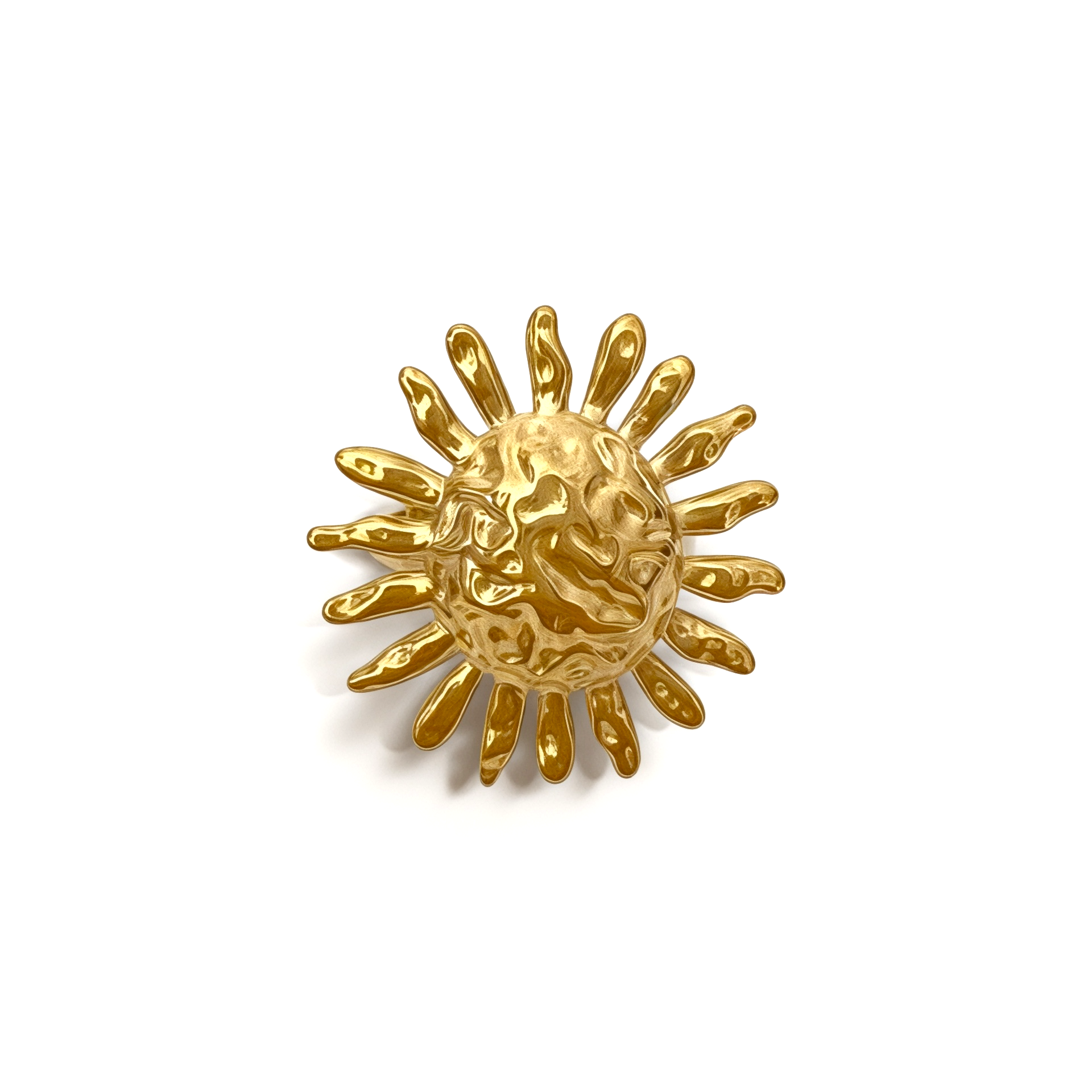 Çelik Sun Flower Yüzük
