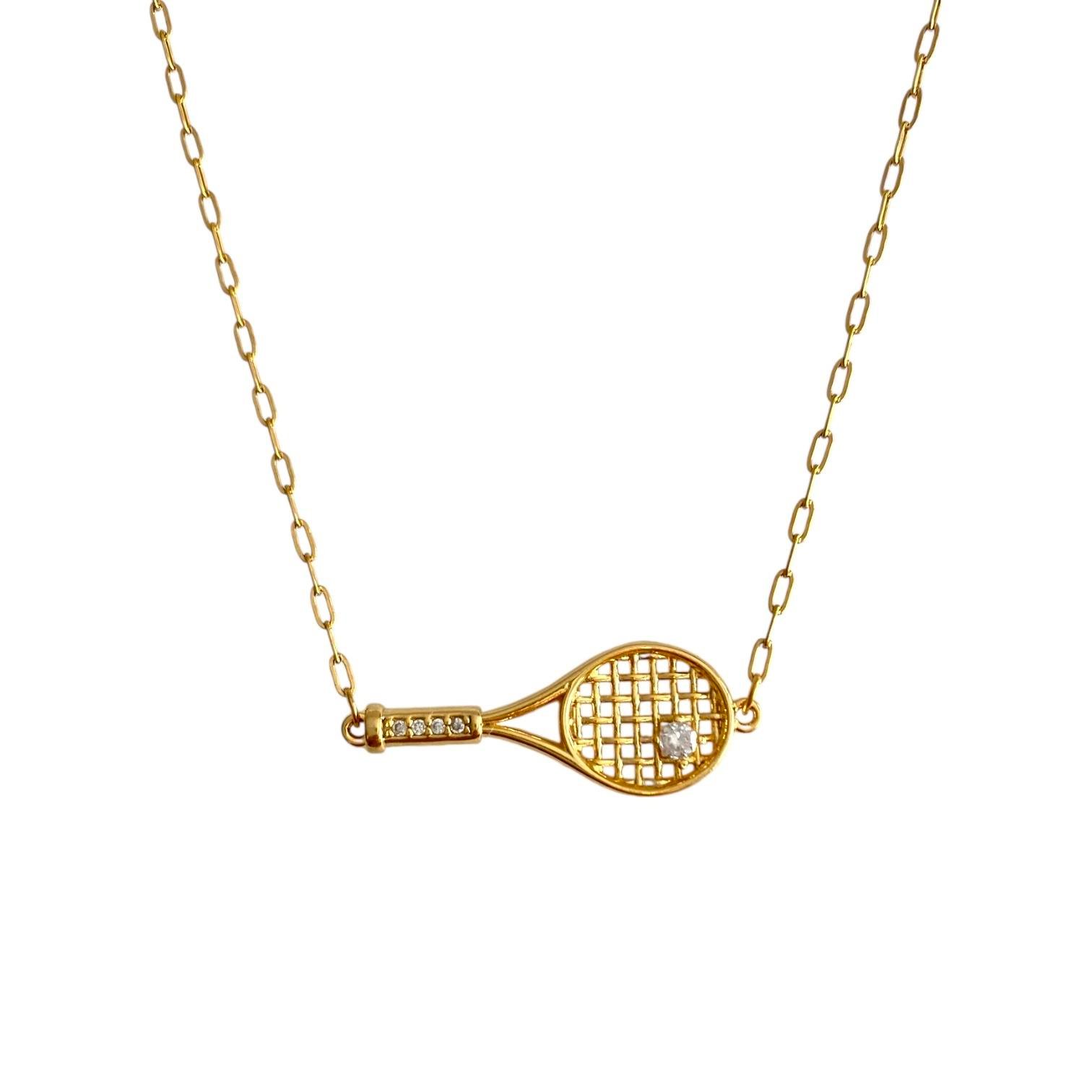 Çelik Tennis Lover Kolye