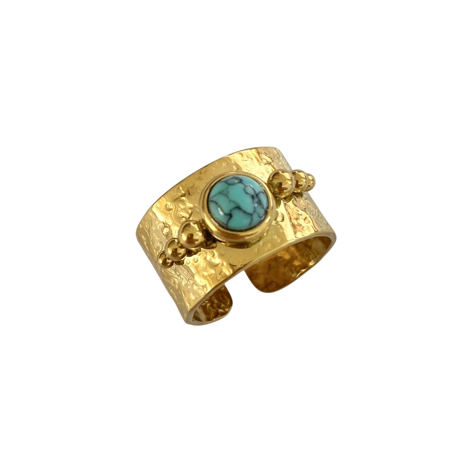 Çelik Turquoise Yüzük