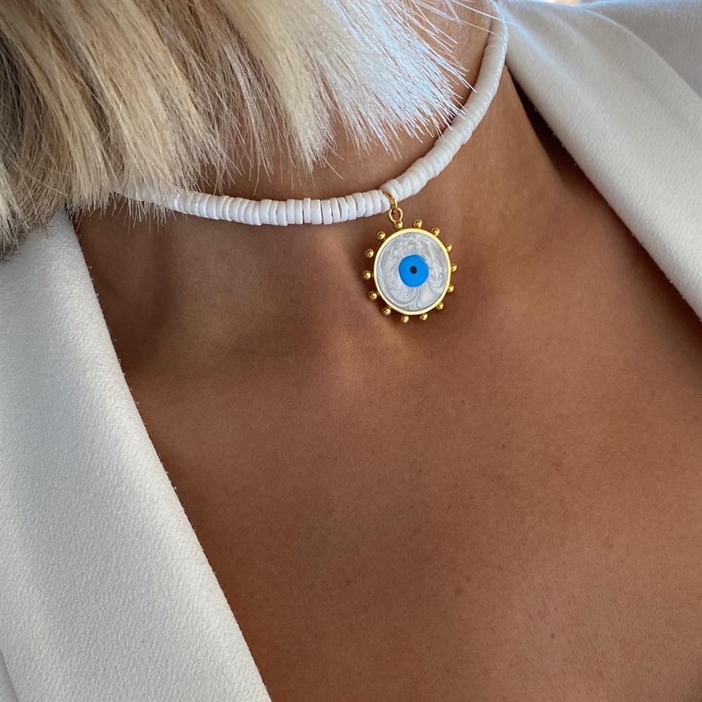 Sedef Taş Nazar Choker