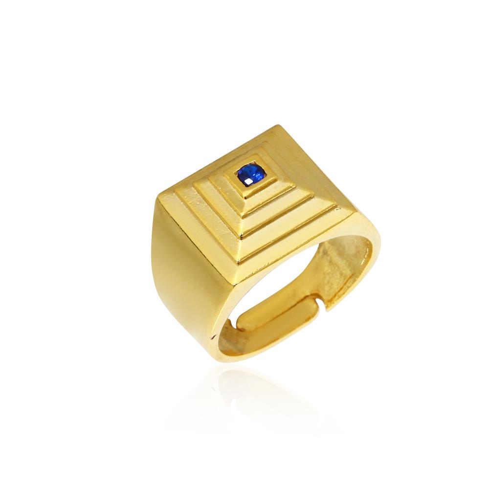 Zircon Pyramid Ring