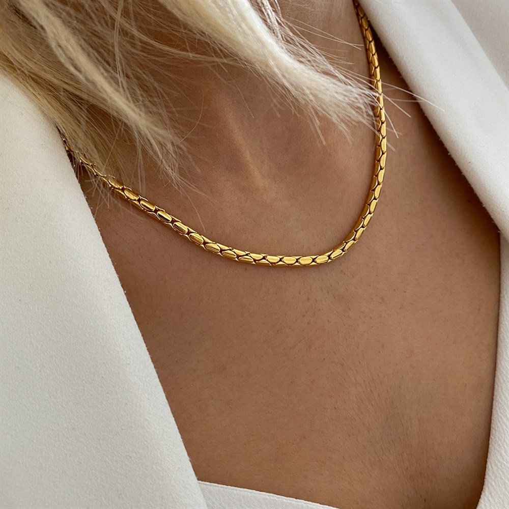 Yılan Zincir Kolye(Gold&Silver)