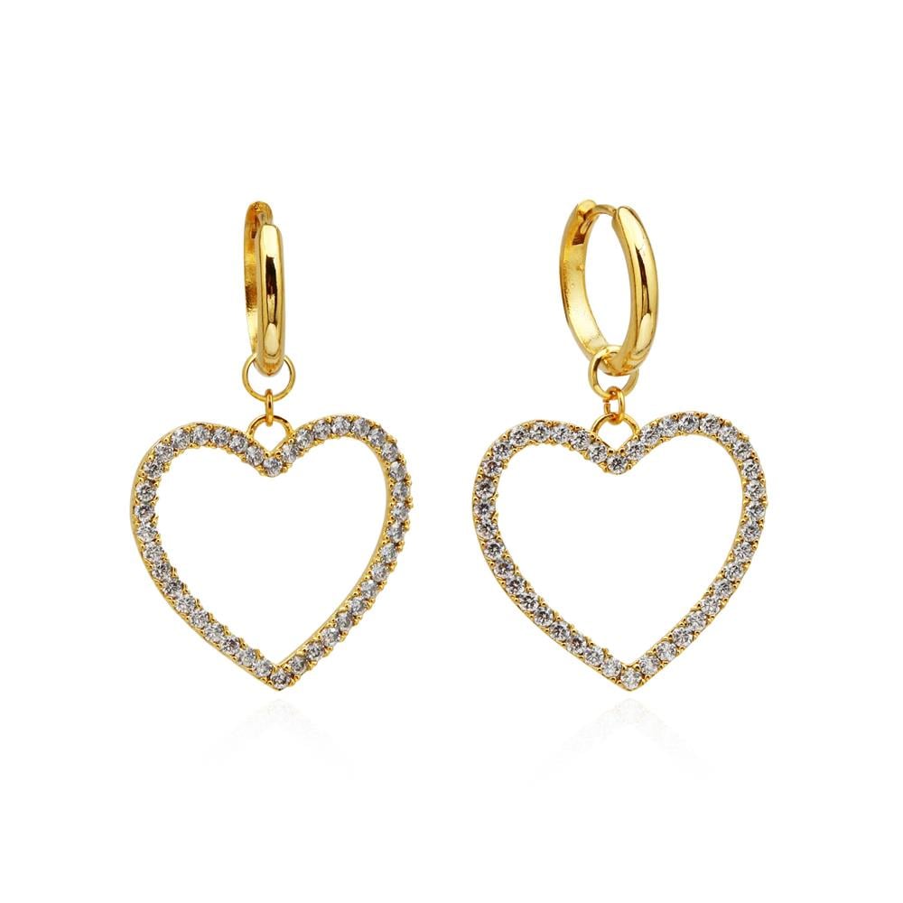 Zircon Heart Earring