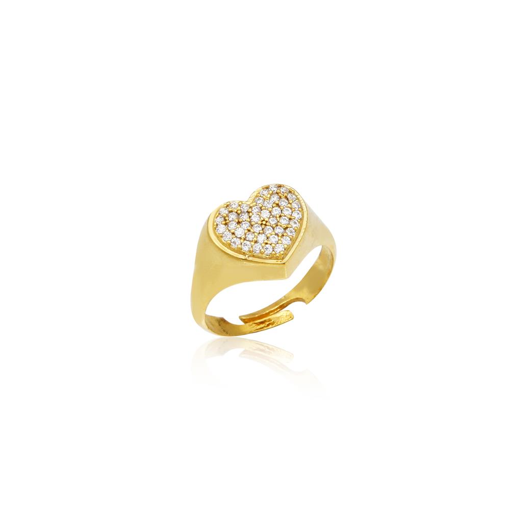 Zircon Heart Ring