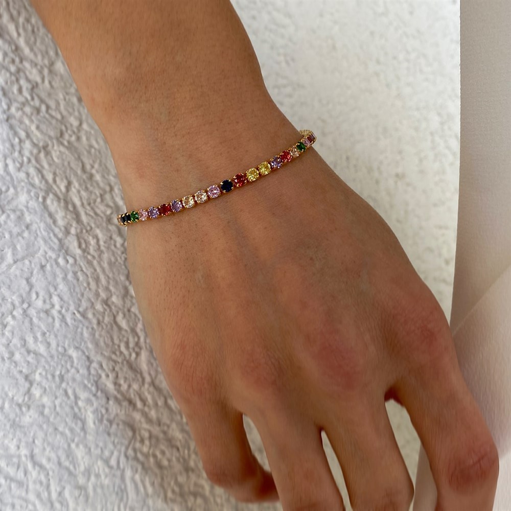 Zirkon Su Yolu Bileklik