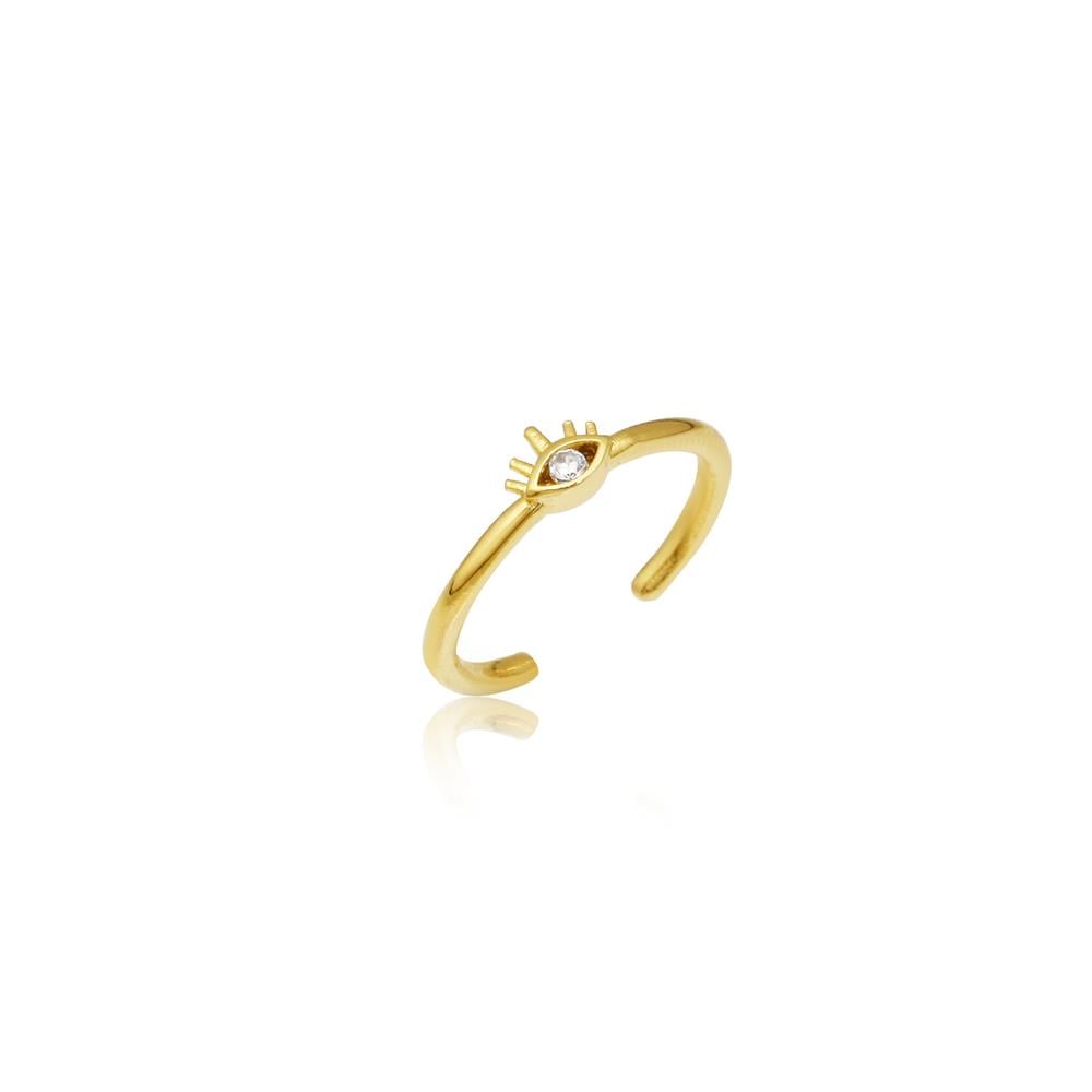 Zircon Minimal Eye Ring