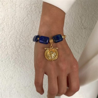 Tasarım Lapis Lazuli Chain Bileklik