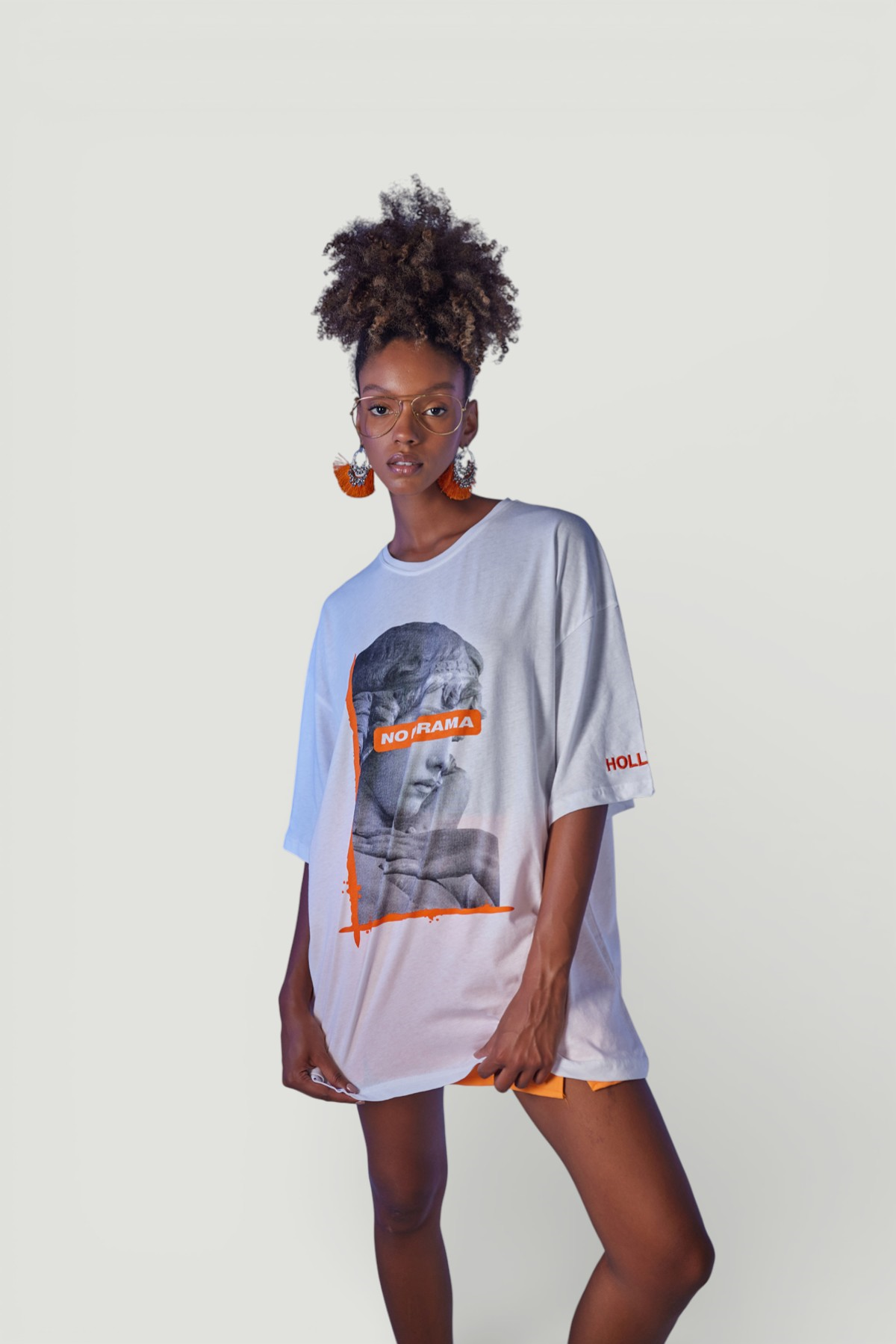 Drama T-Shirt Beyaz
