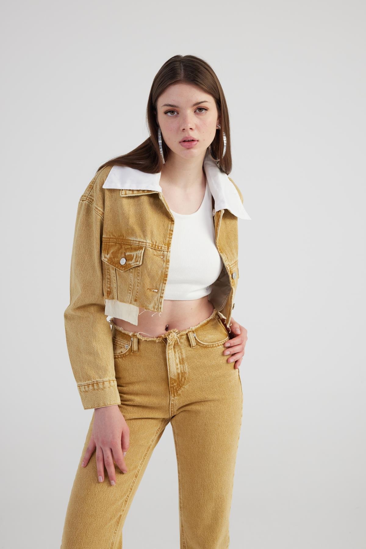 Rusted Jean Jacket Camel