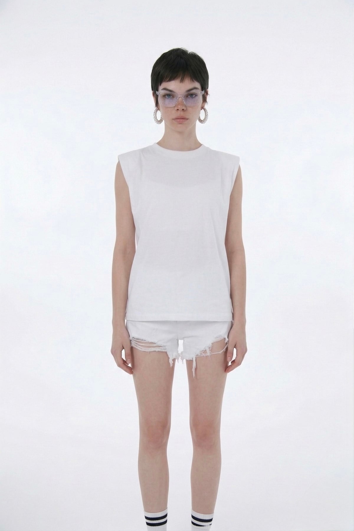 Army Oversize T-Shirt White