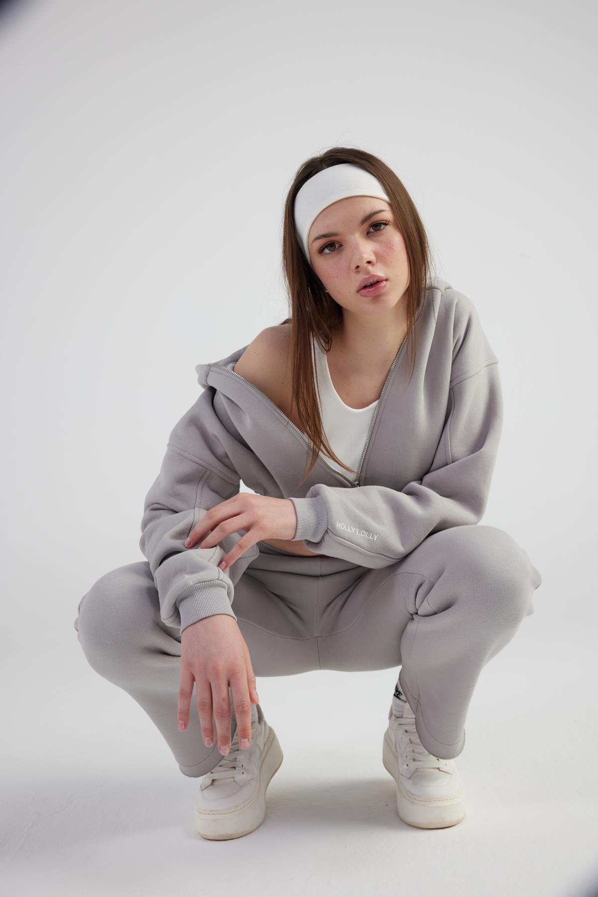 Mixed Sweatpants Gray