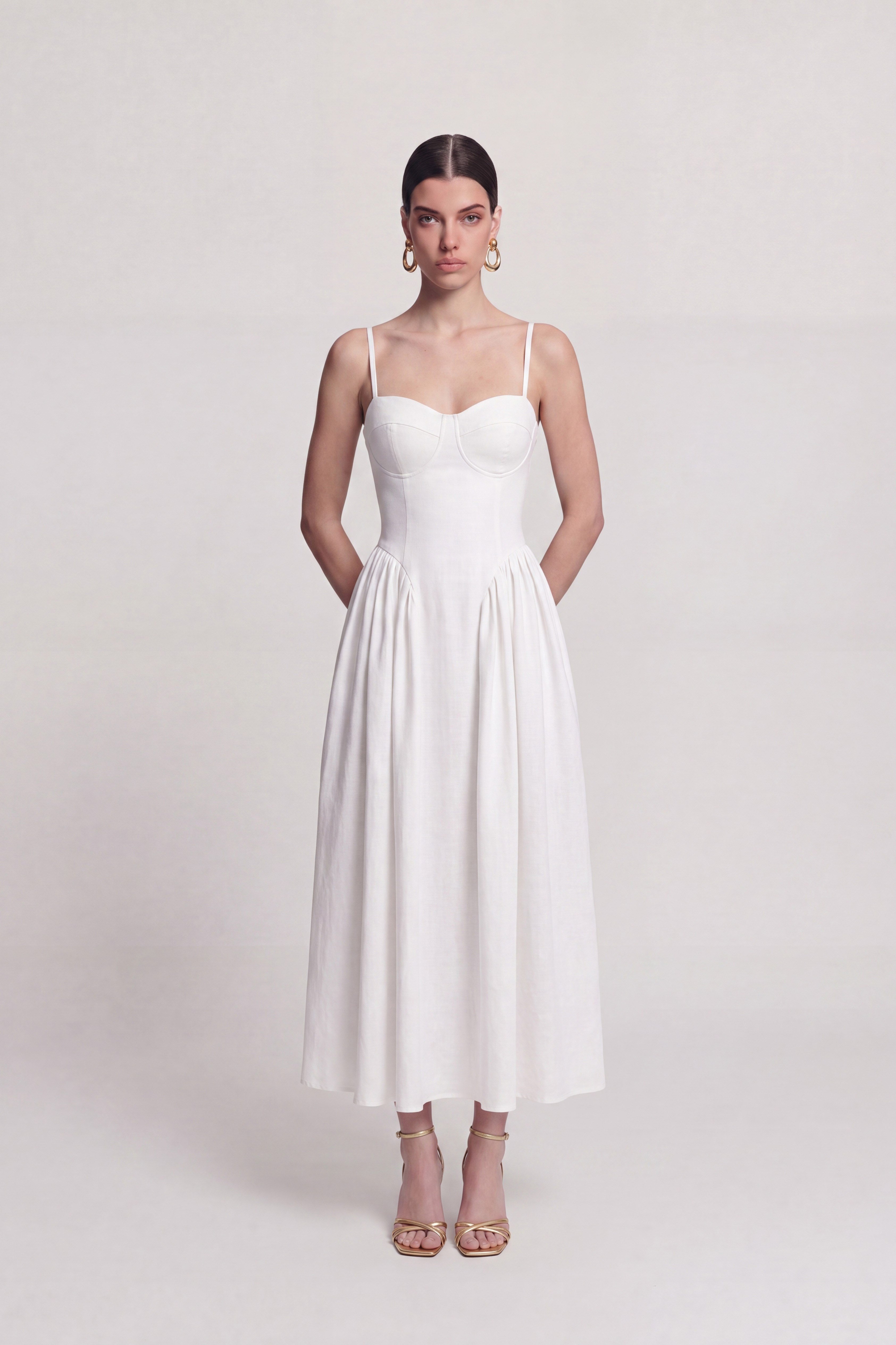 Bridged Dress White