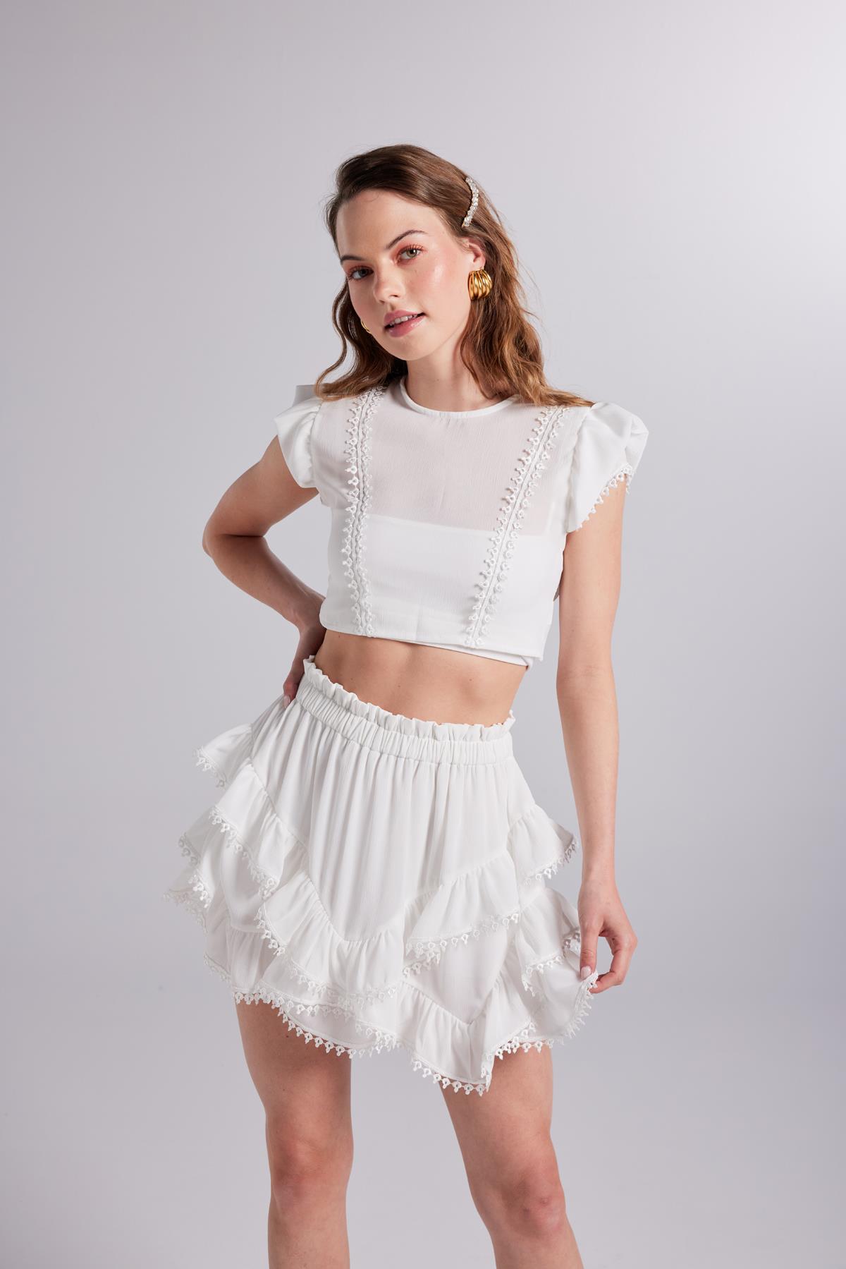 Pixie Blouse White