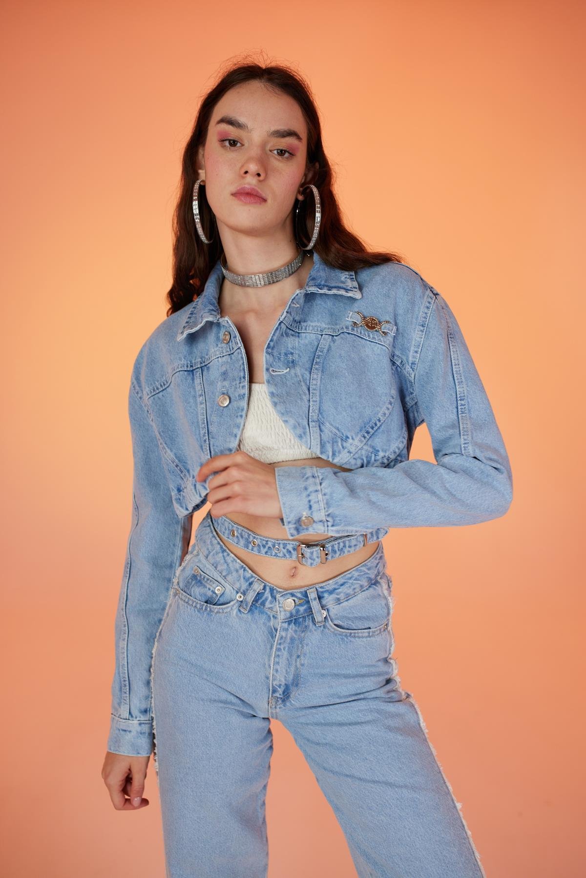 Biana Jean Jacket Blue