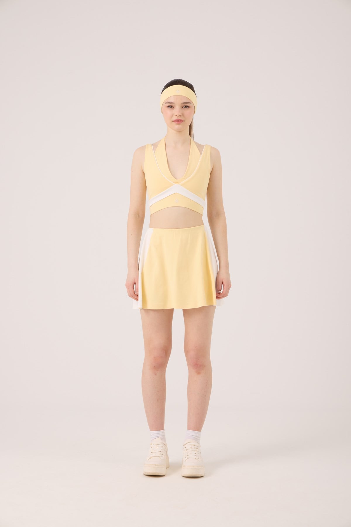 High Waist Stella Short Skirt Yellow