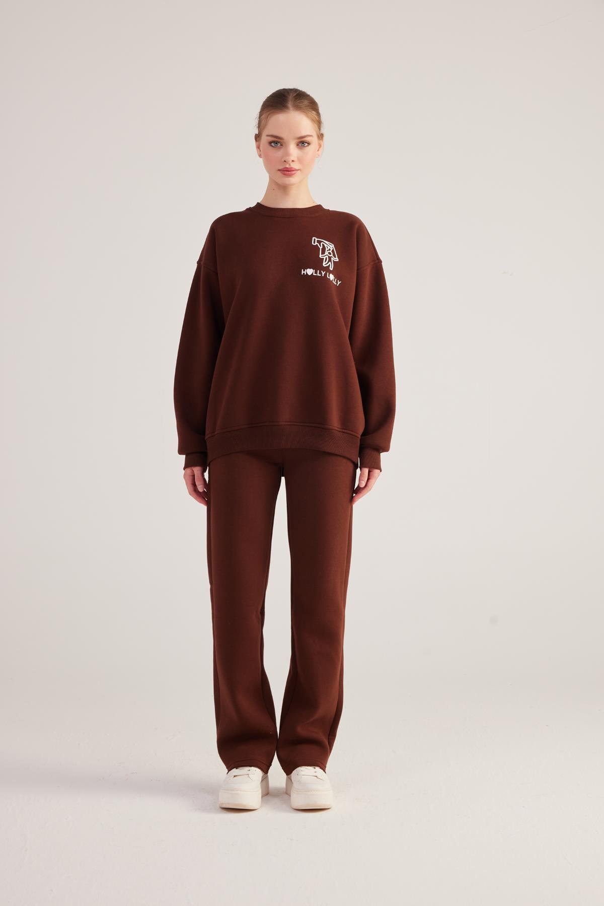 Gaslighting Sweatshirt Brown