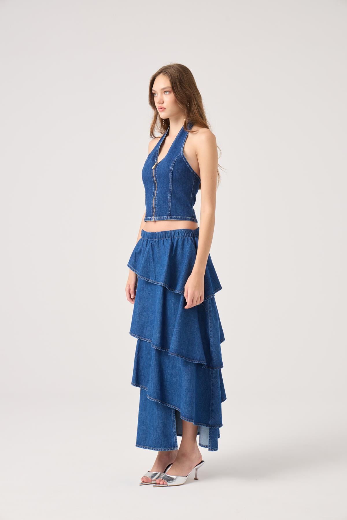Kaela Jean Skirt Blue