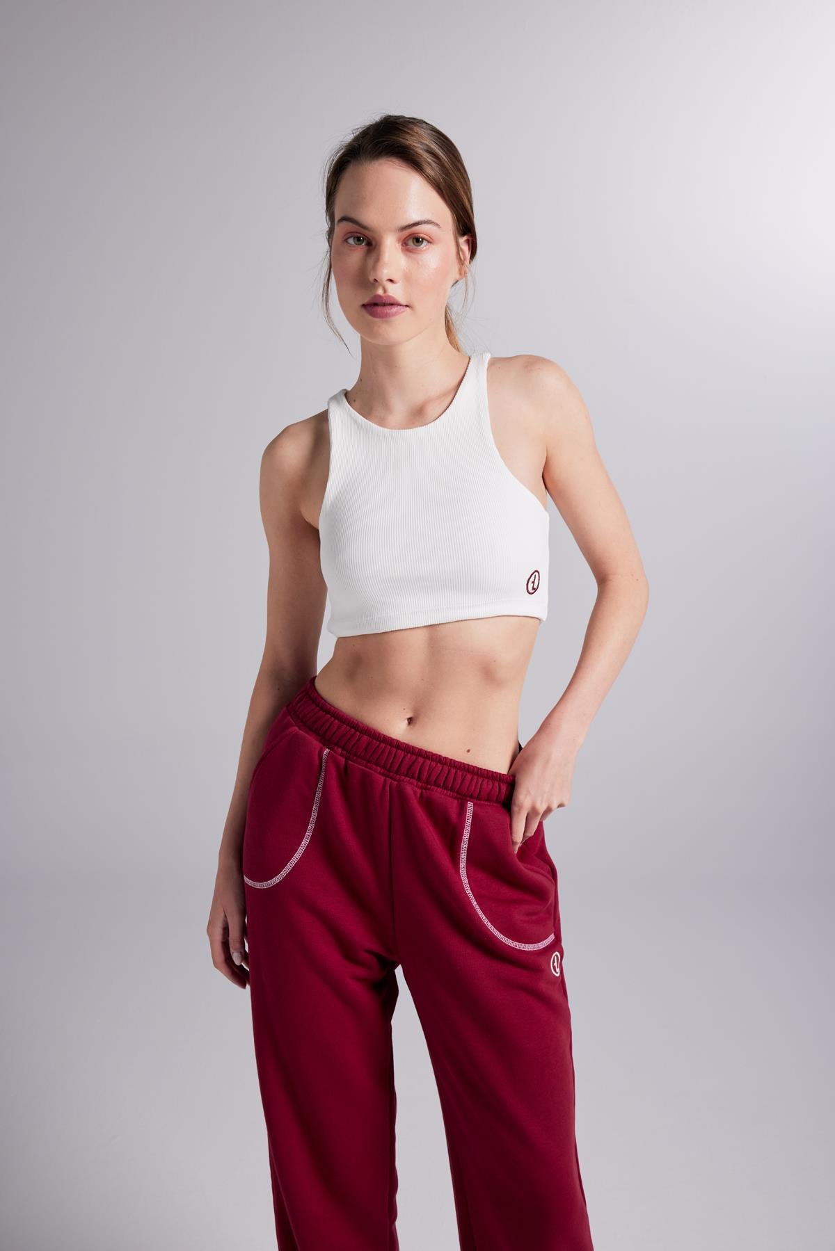 Rhode Bustier Claret Red