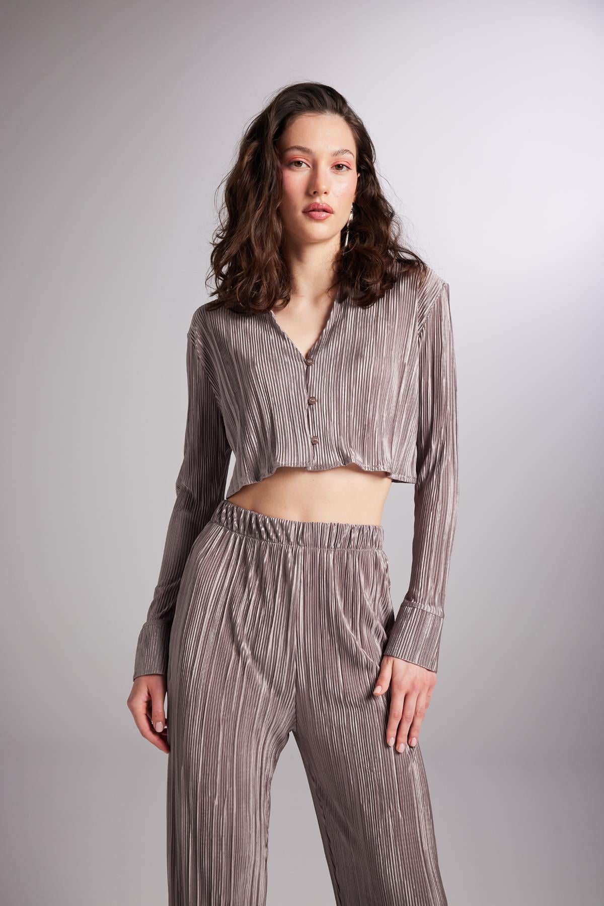 Comfy Crop Shirt Mink