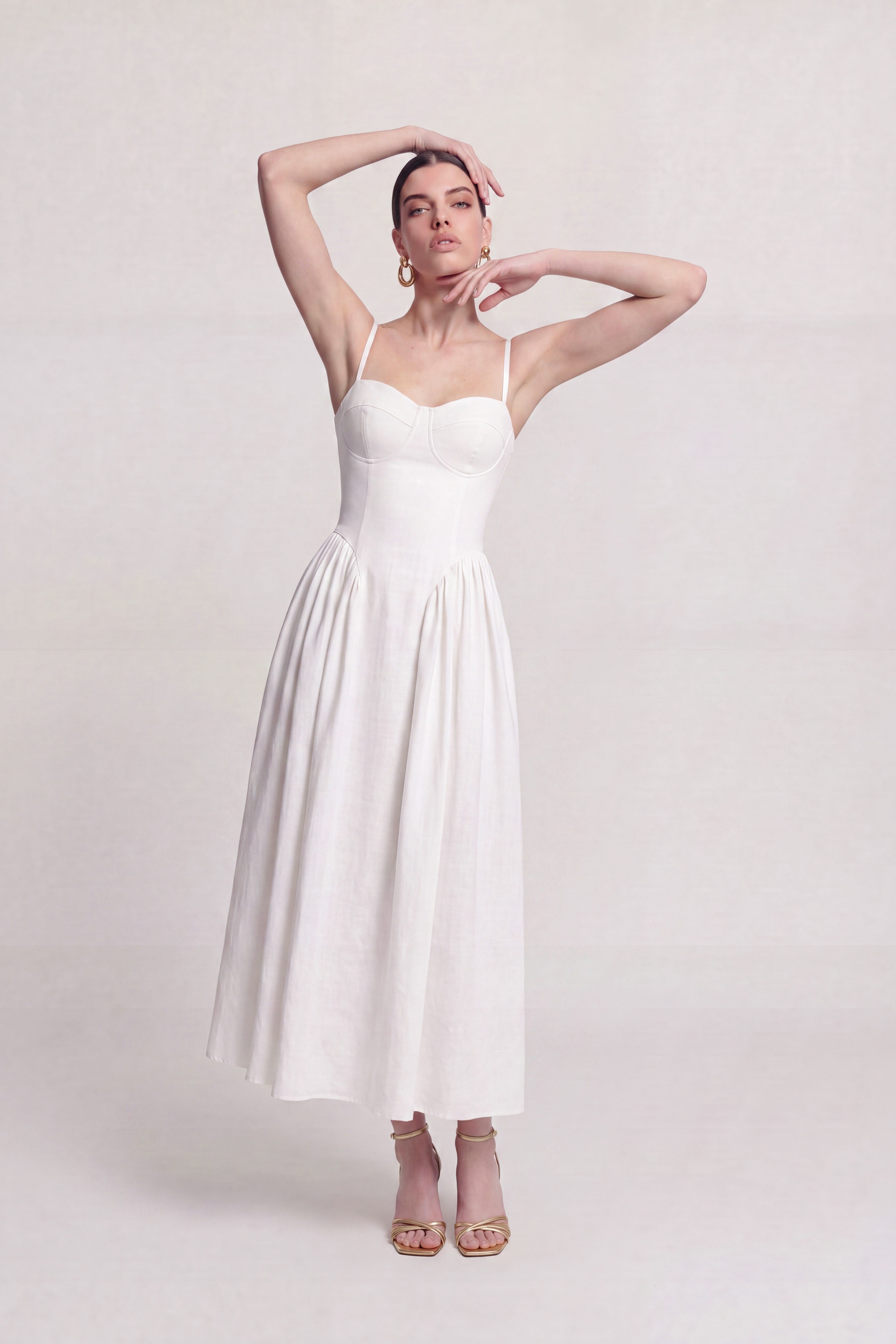 Bridged Dress White