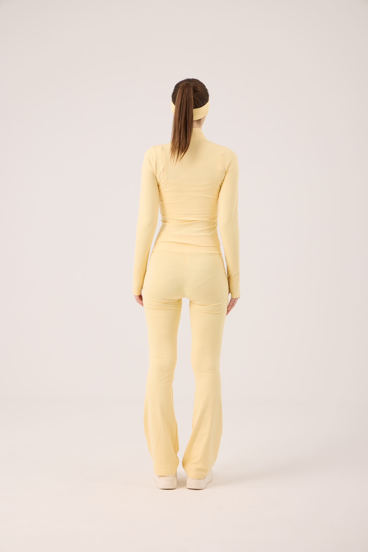 Parmak Detaylı Fermuarlı Fabiola Ceket Sarı