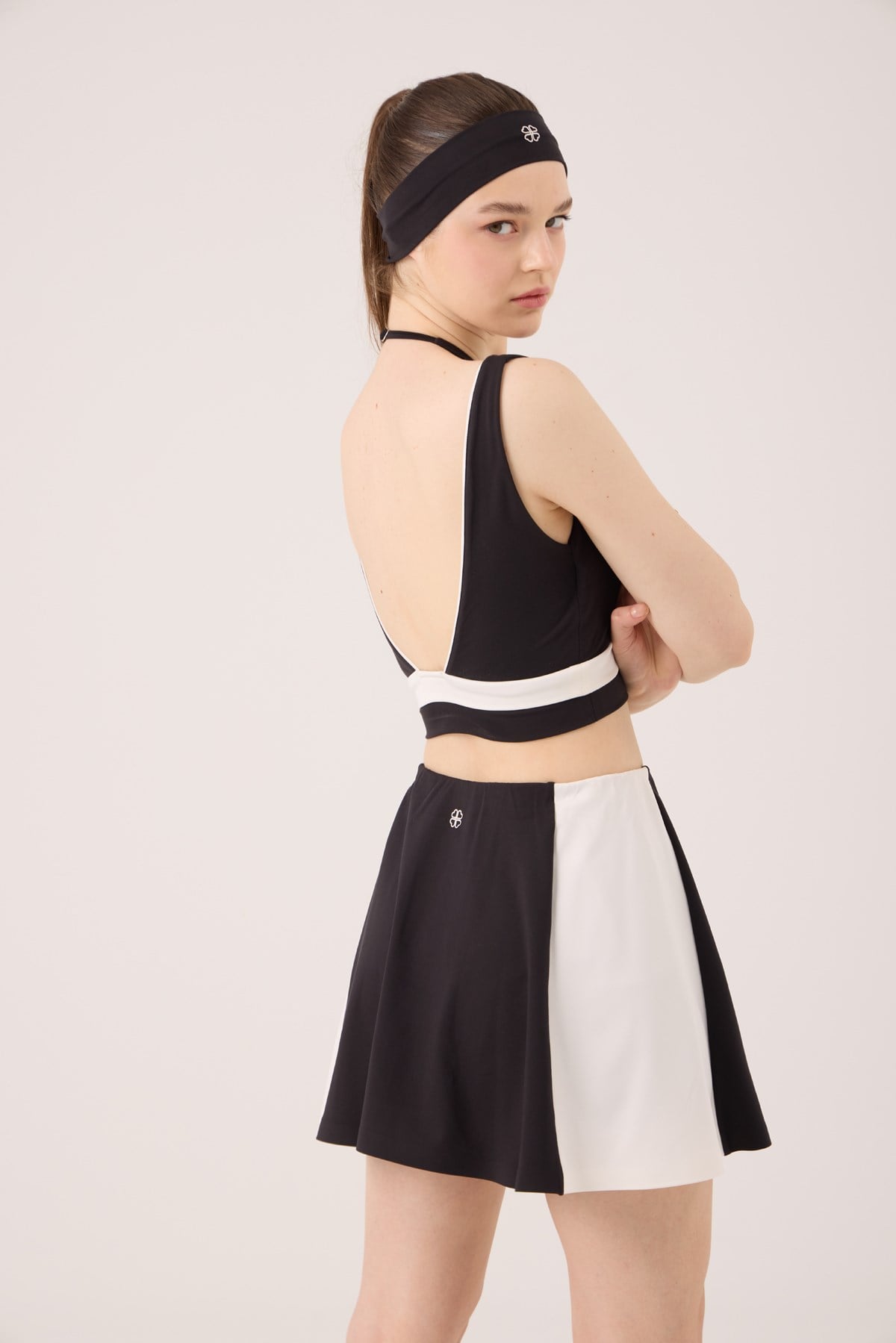  High Waist Stella Short Skirt Black