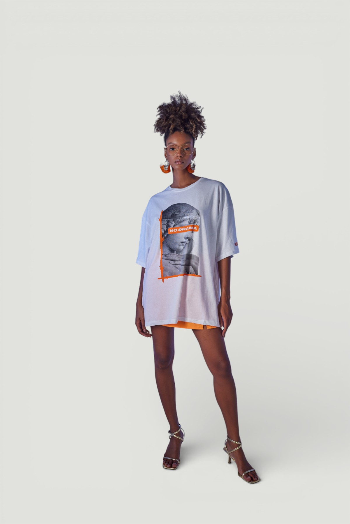 Drama T-Shirt Beyaz