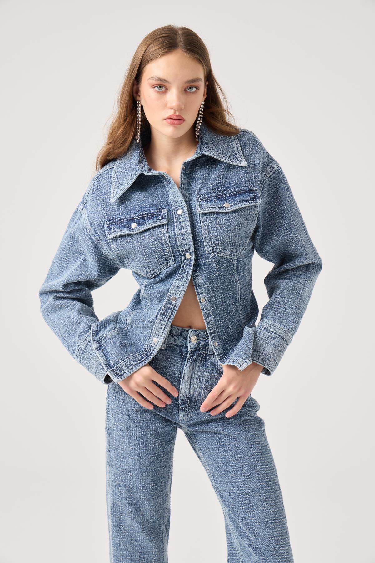 Laura Jean Jacket Blue