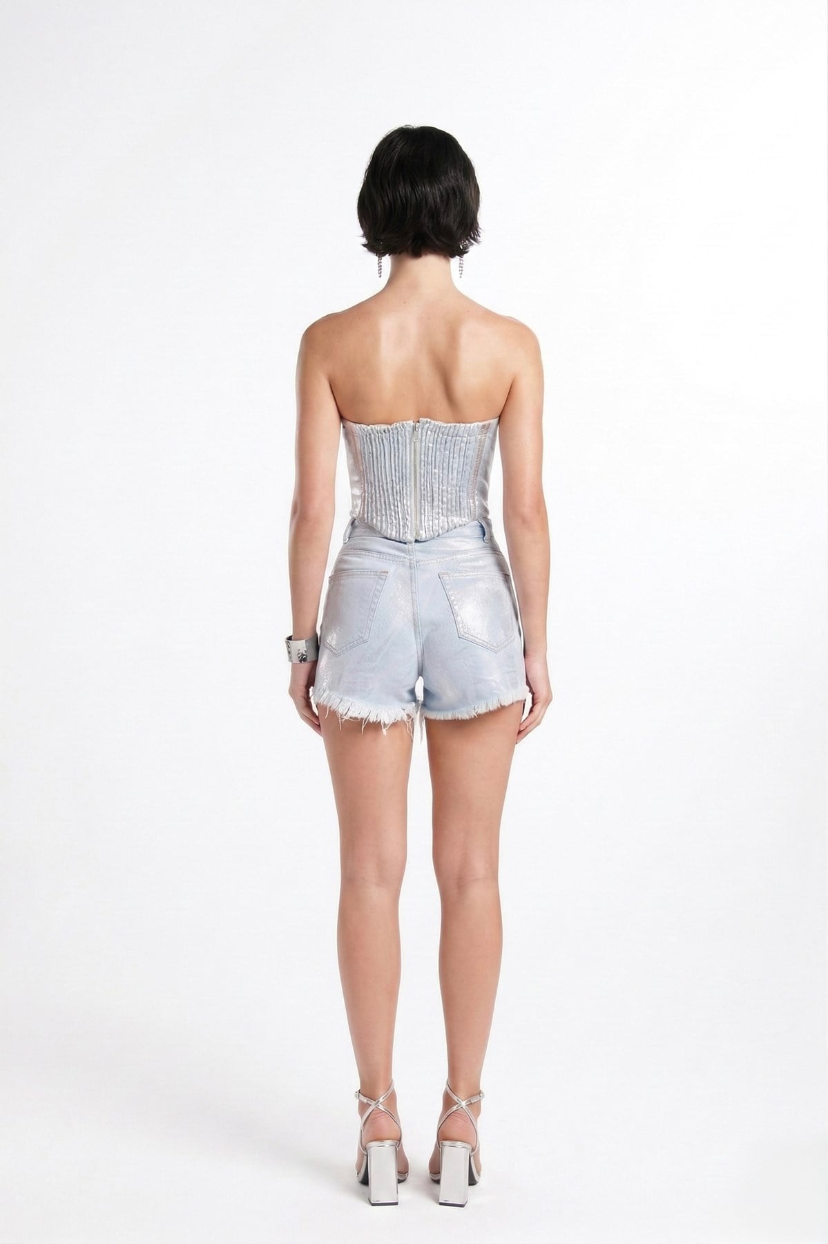 Glossy Bustier Blue