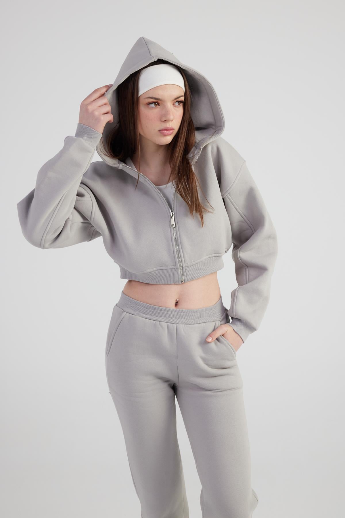 Mixed Sweatshirt Gray