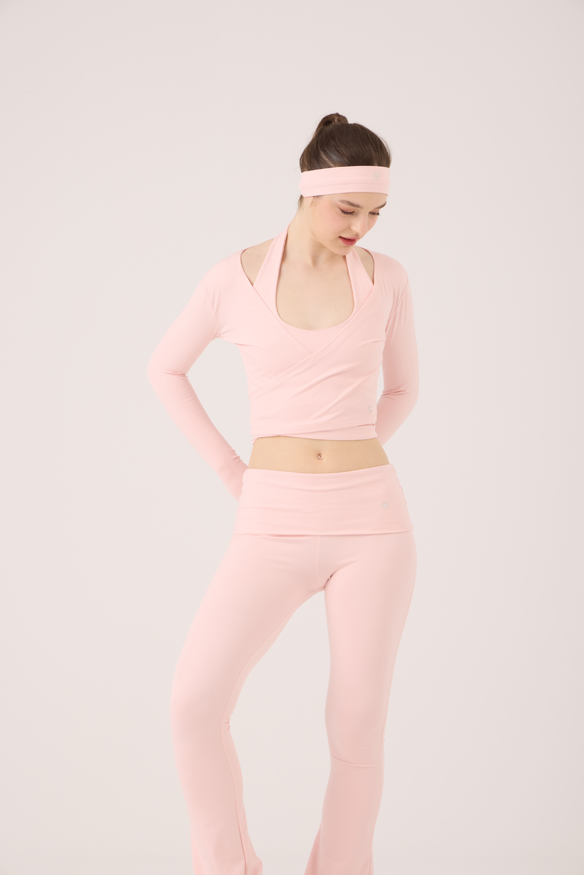  Ellen Bolero with Tie-Up Crop Cut, Pink