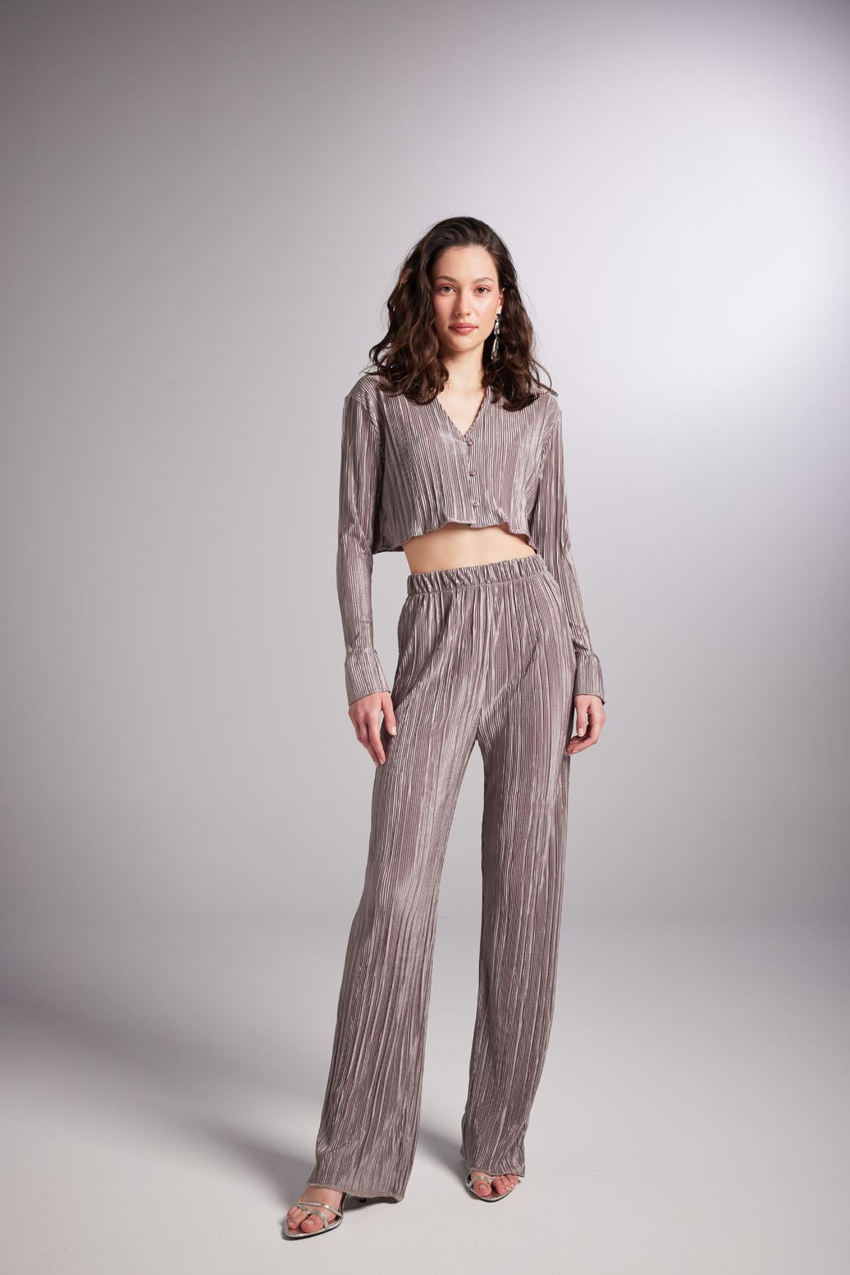 Comfy Crop Shirt Mink