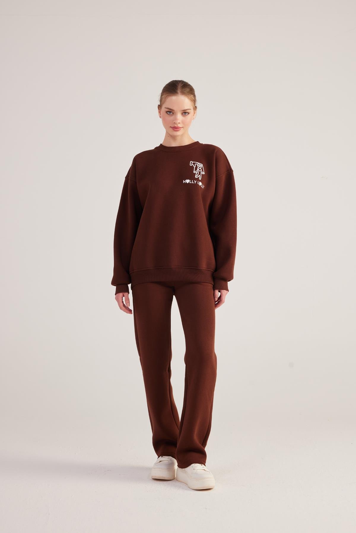Gaslighting Sweatshirt Brown