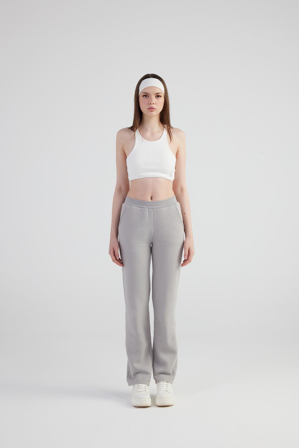 Mixed Sweatpants Gray