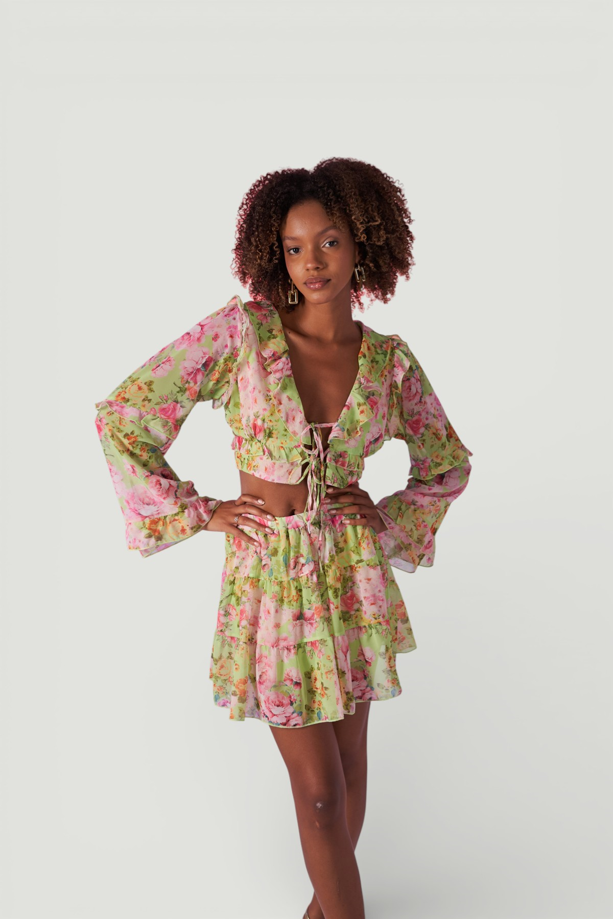 Flora Skirt Green
