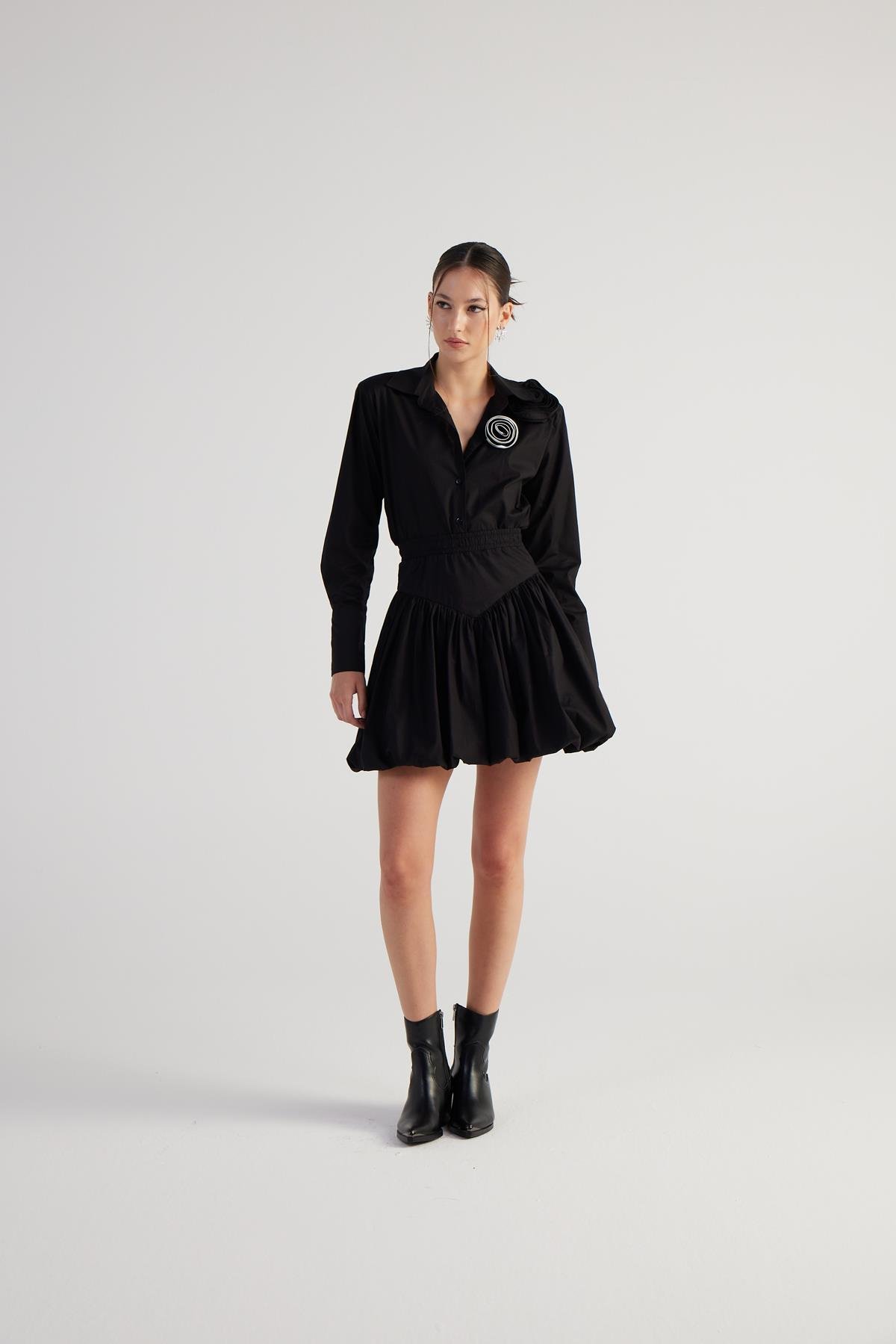 Beli Lastikli Mini Balon Lexi Etek Siyah